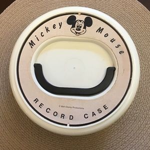 Vintage Mickey Mouse 50’s vinyl record case.